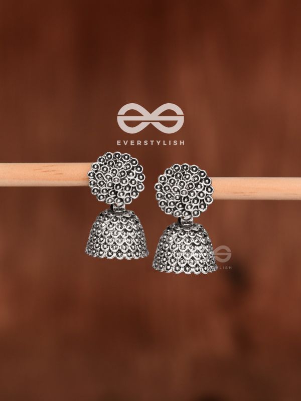 The Little Cute Floral Jhumkis - Tiny Trinket Earrings