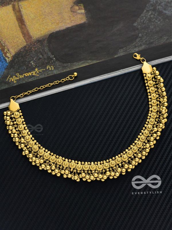 The Bohemian Classic - Oxidised Statement Necklace (Golden)