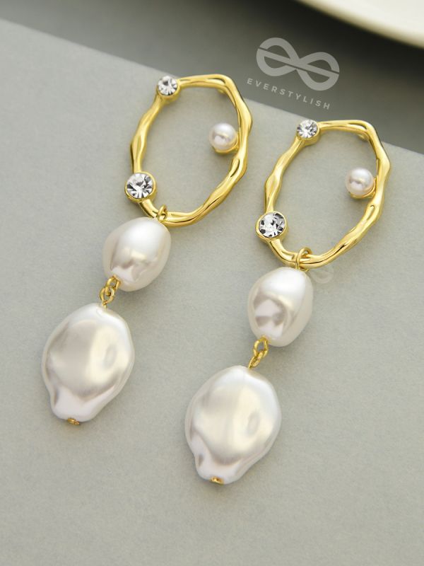 An Eclectic Delight - Statement Pearl Earrings