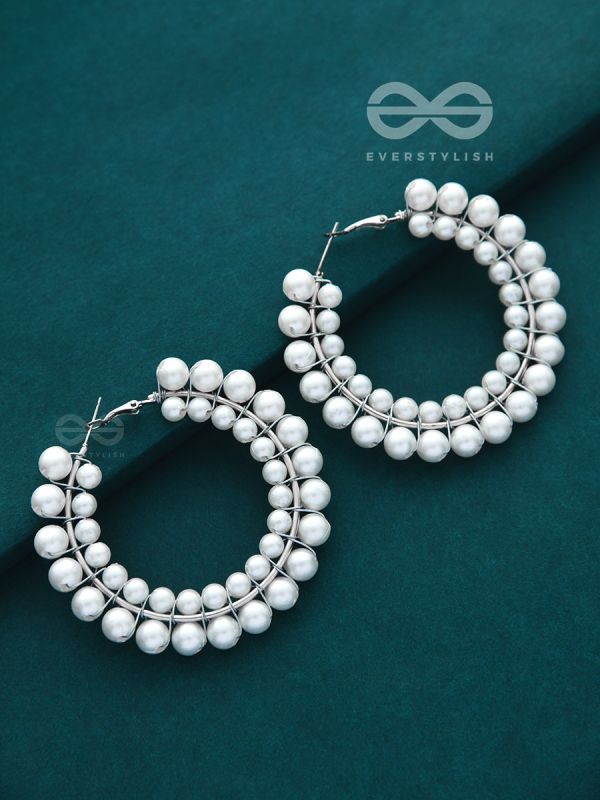 The Precarious Pearls - Statement Pearl Hoops