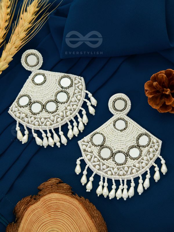 The Beaded Artistry - Statement Embroidered Earrings