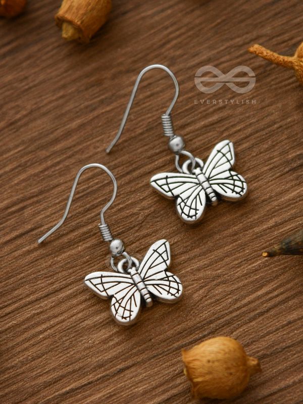 Butterfly Fly Away Danglers - Tiny Trinket Earrings