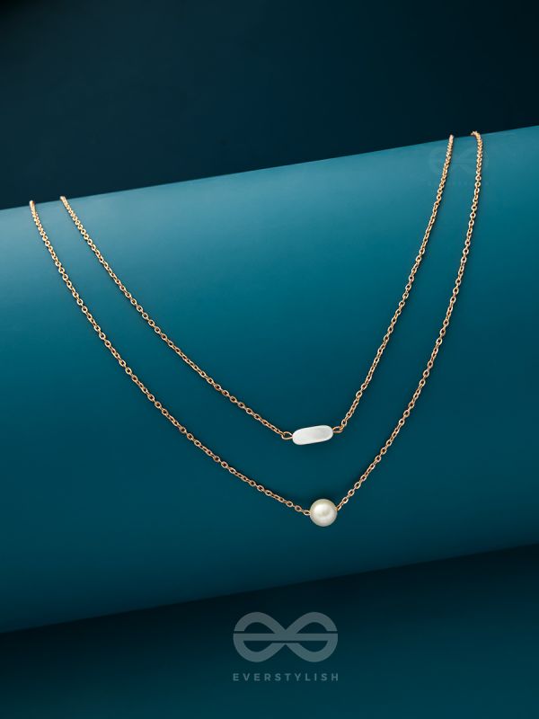 The Classic Romance- Golden Layered Necklace With Anti-Tarnish Coating