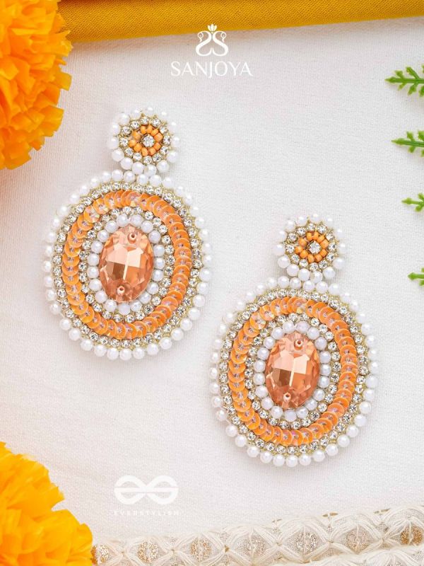 Dangle Earrings. White and Orange Color Acrylic Beads. Silver Tone. French  Hook. Gift for Her. Women's Earrings - Etsy