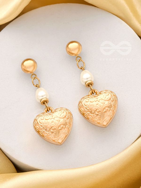A Heart of Gold- Classy Golden Earrings