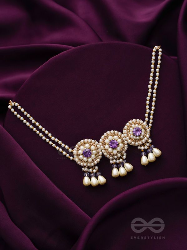 Prasidika- The Beautiful Garden- Stones and Pearls Embroidered Necklace