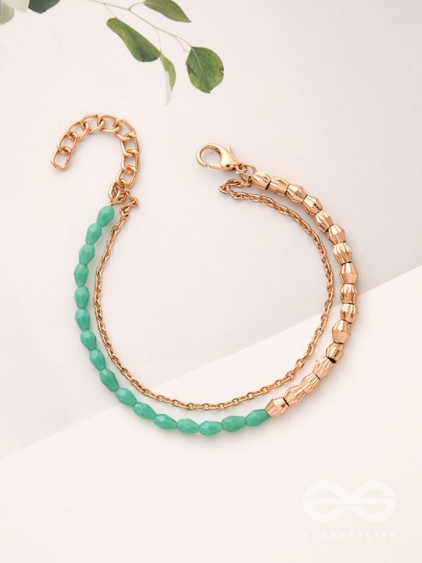The Green Revolution- Golden Beads Bracelet