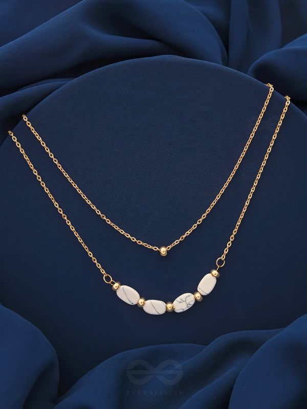 The Stepping Stones- Golden Layered Necklace