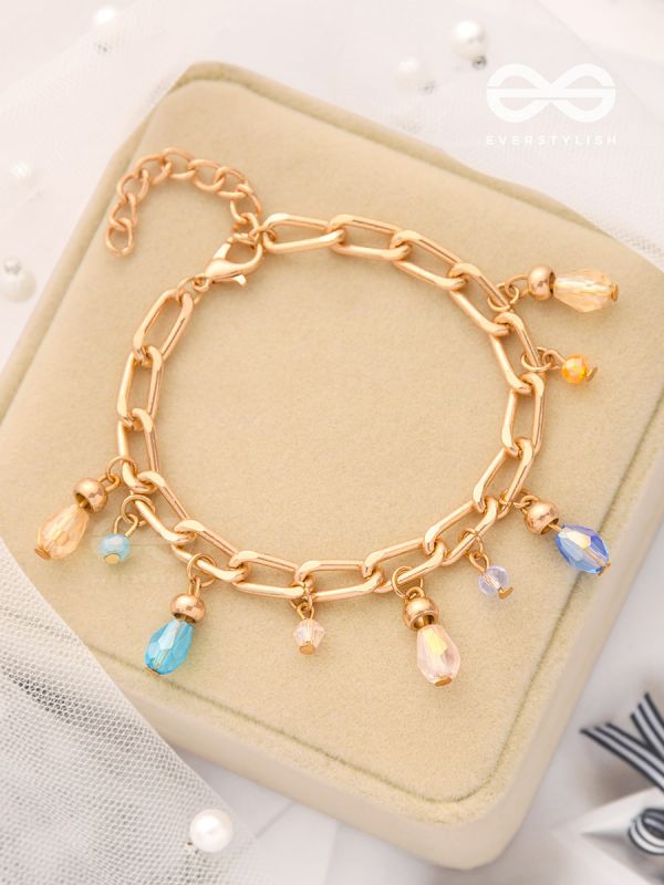 Catch the Sun- Golden Glass Beads Bracelet