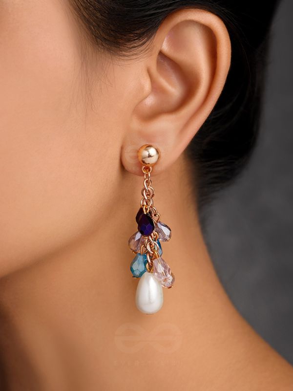 Fruits of Heaven- Golden Pearl Earrings