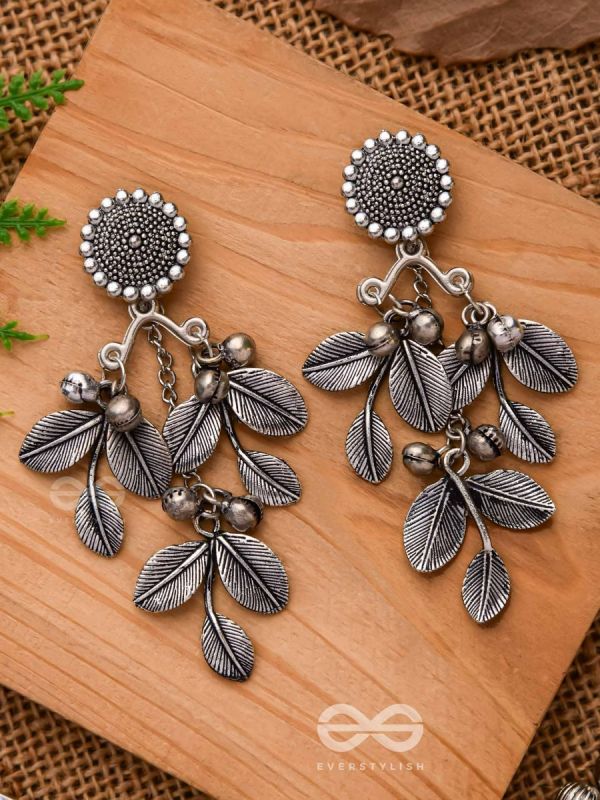 The Black Forest- Classy Oxidized Earrings 