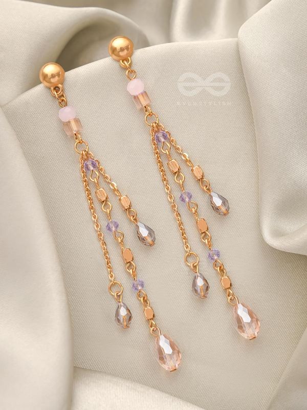 Rains of Castamere- Golden Glass Beads Earrings