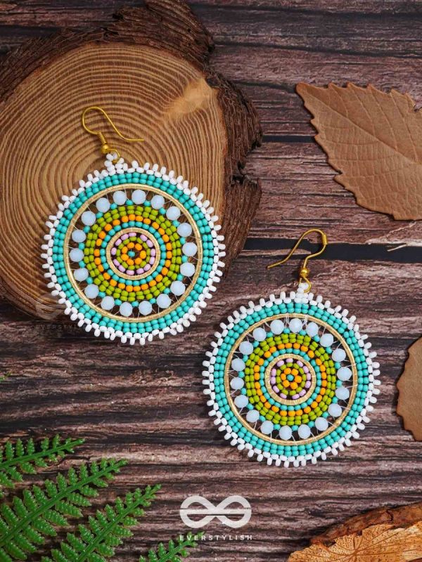 Blue Green Seed Bead Earrings with Czech Crystal Accents – Kathy Bankston