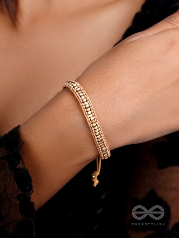 The Bronze Beauty- Beaded Knot Bracelet