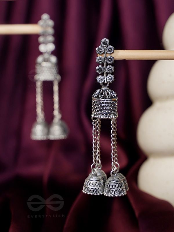 Silver Jhumka Earring – Angaja Silver