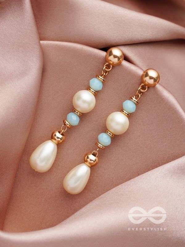 The Ray of Hope- Golden Pearl Earrings