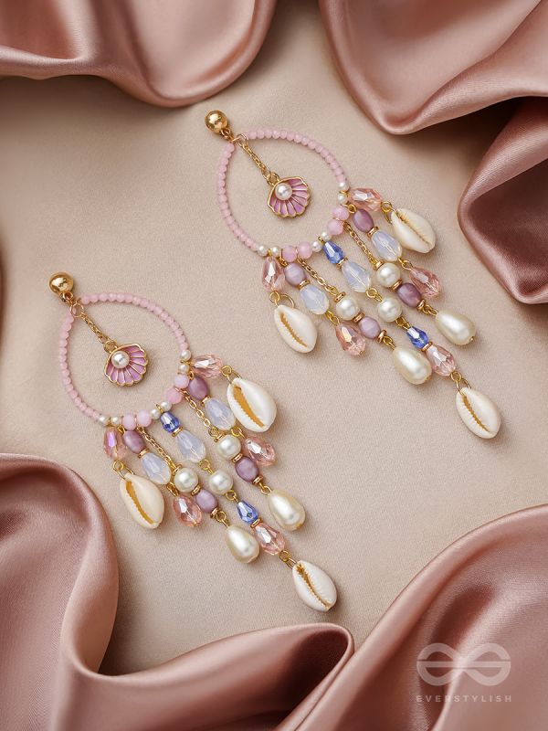 The Sea Trinkets- Golden Embellished Earrings