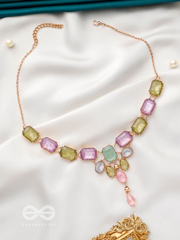 The Royal Geometry - Statement Embellished Necklace