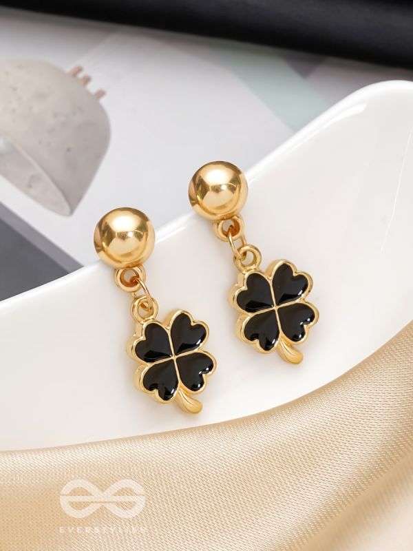 The Blooming Tale- Golden Embellished Earrings