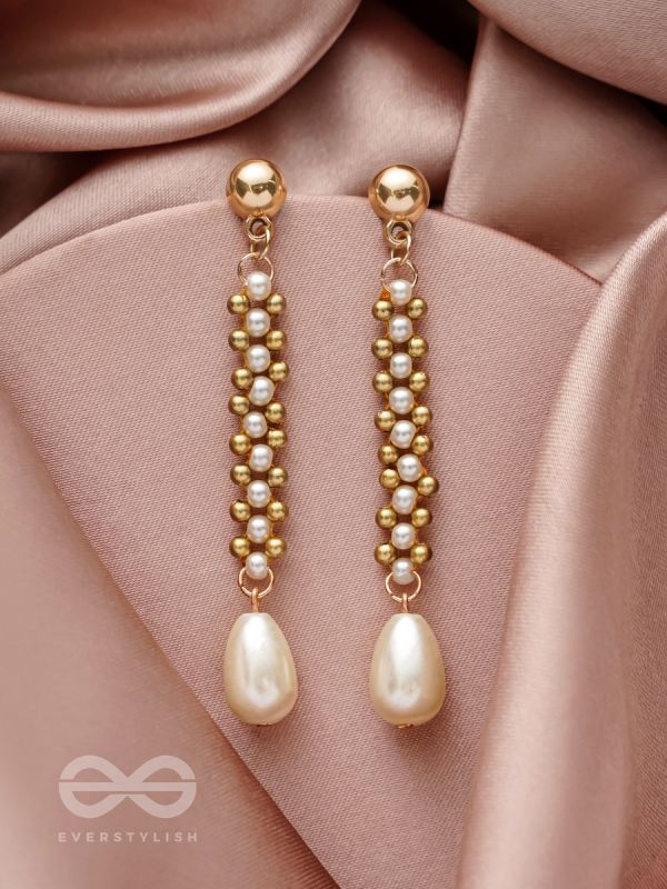 The Golden Path - Golden Pearl Earrings