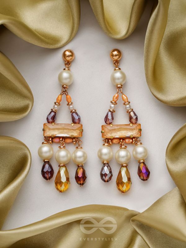 The Honeybunch- Golden Embellished Earrings