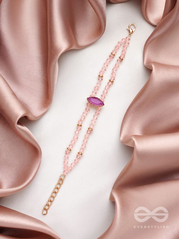 The Lavender Grove- Golden Embellished Bracelet