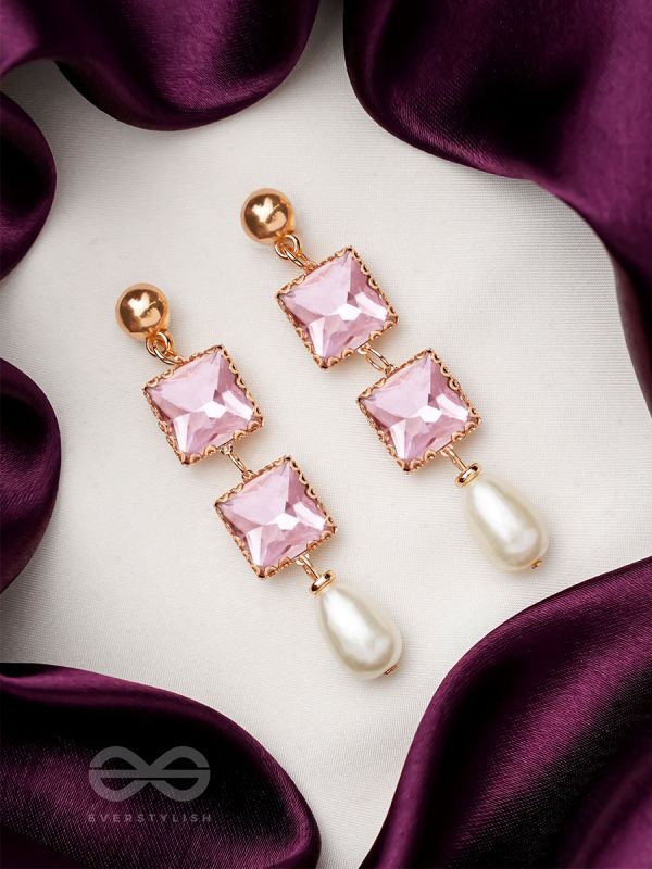 The Orchid Vine- Golden Pearl Earrings