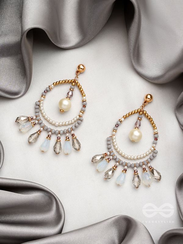 Day 'n' Nite- Golden Beads Earrings