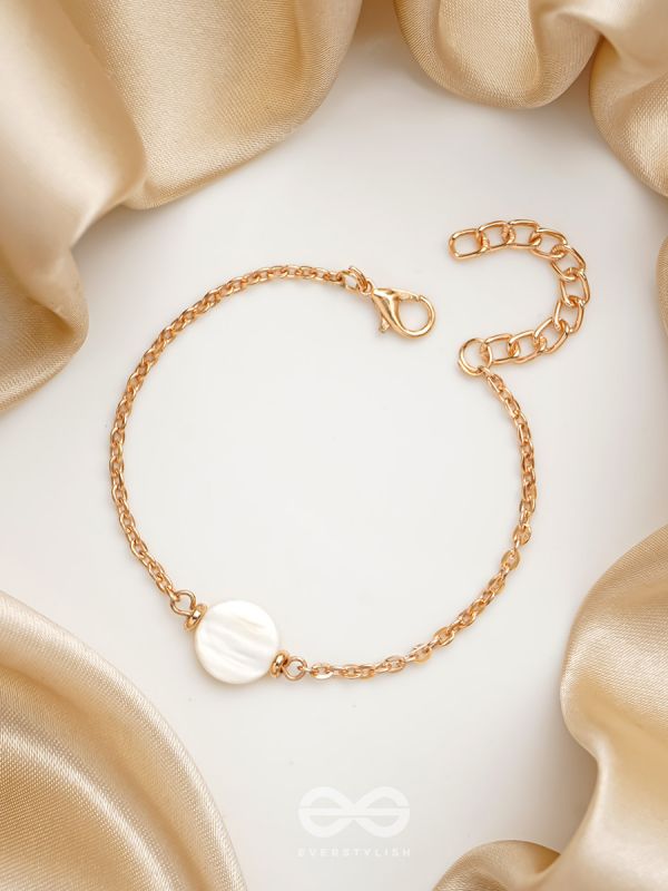 The Snow Crystal- Golden Embellished Bracelet