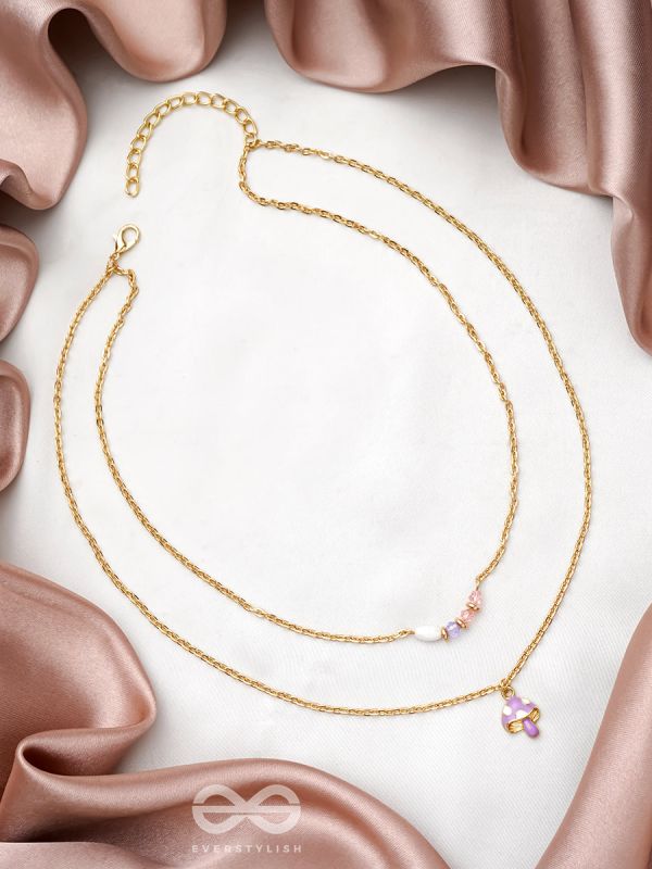  Double the 'Charm'- Golden Layered Necklace