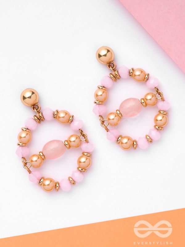The Waxing Moon- Golden Embellished Earrings