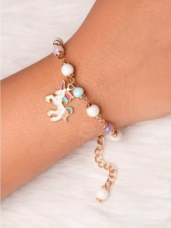 The Enchanting Unicorn- Golden Embellished Bracelet