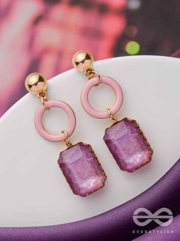 THE VIOLET ROUNDABOUTS - CUTE ENAMELLED EARRINGS