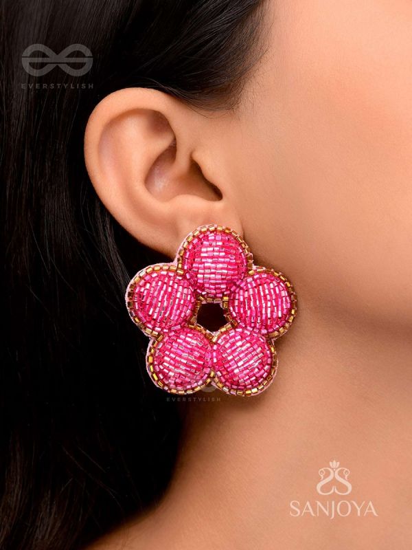 Alakshya - The Unseen Beauty - Cutdana Hand Embroidered Earrings