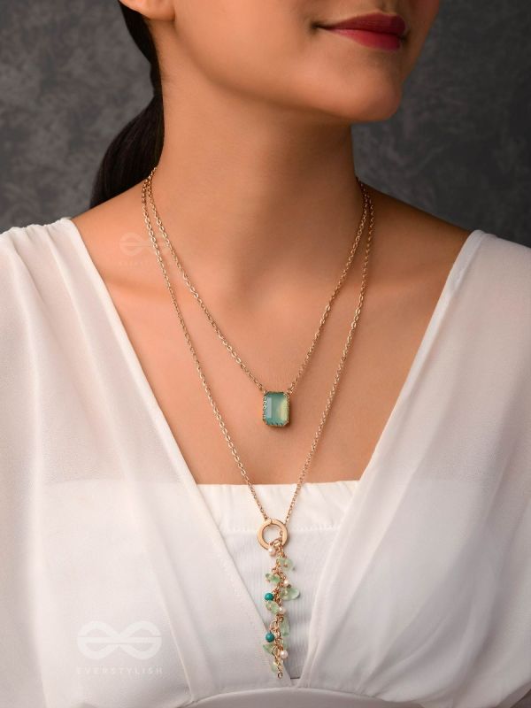 The Evergreen Charms - Classic Two Layered Neckpiece With Anti-Tarnish Coating