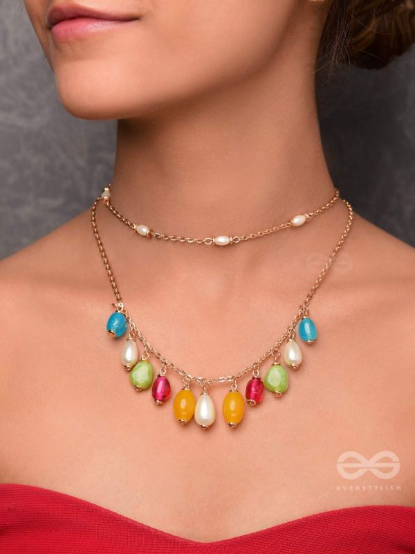 CANDY CRUSHING CARNIVAL - CUTE LAYERED NECKPIECE (MULTICOLOR)