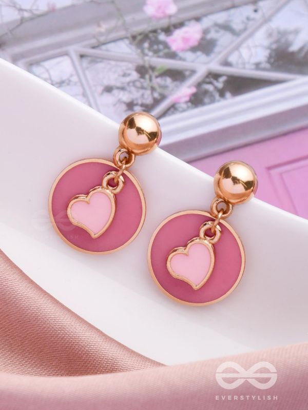 BERRY BLUSHING BEATS - CUTE DROP EARRINGS