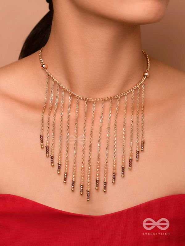 THE DANCING WATERFALL - ELEGANT AND CASUAL NECKPIECE