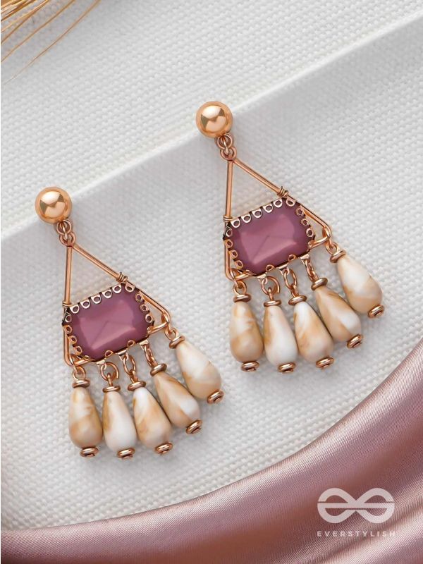 THE SPARKLING SEA-SHORE - STATEMENT DROP EARRINGS
