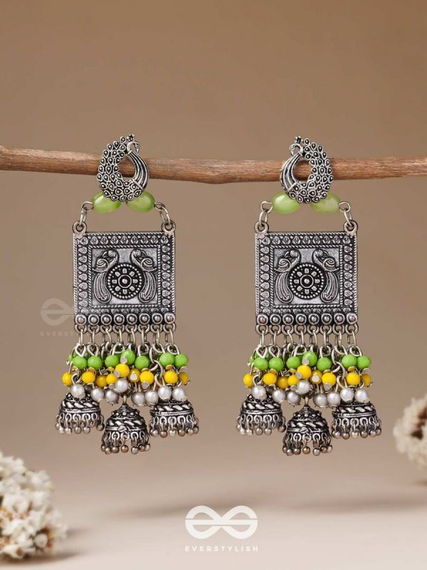 The Willow Wonders - Statement Oxidised And Beaded Earrings