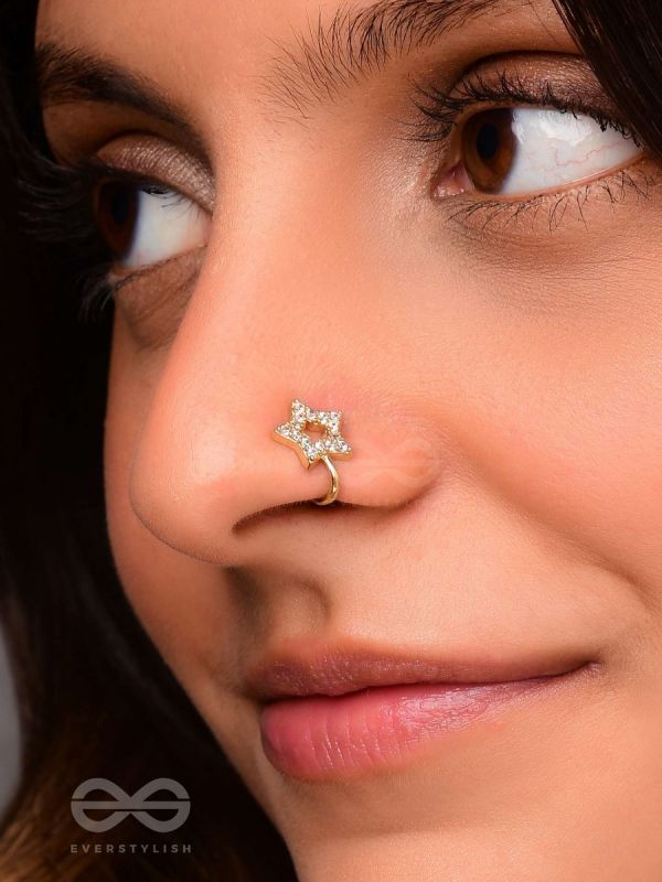 Simple Vintage Style Flower Lace Design Nose Ring Women - Temu