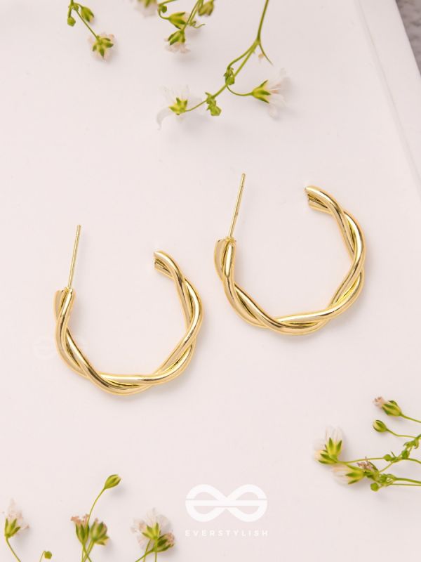 Tangled Treasures - Golden Earrings