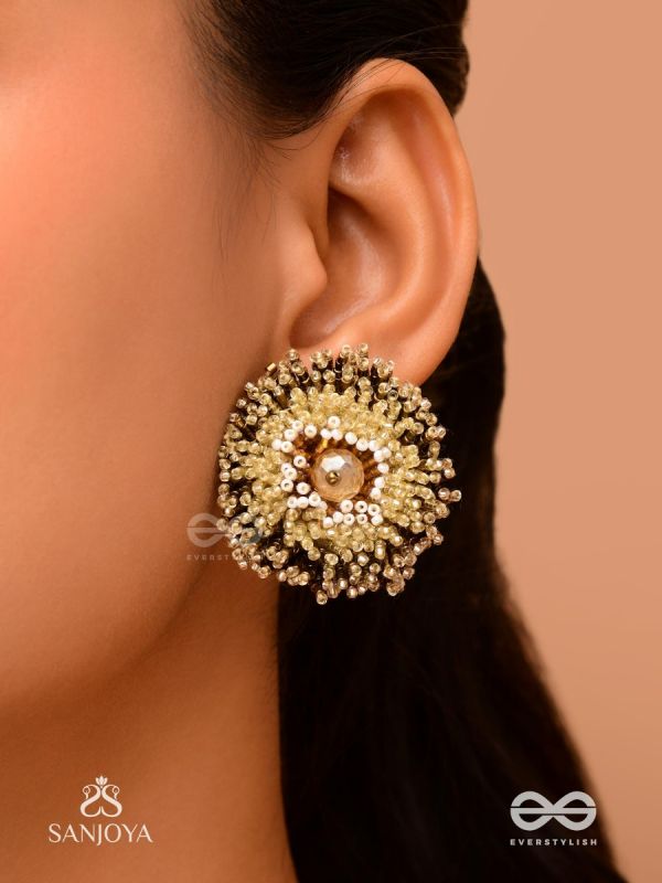 Deepvat - The Brilliant Lights - Beaded Hand Embroidered Stud Earrings