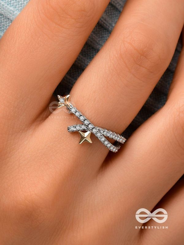 The Shooting Stars - Silver Embellished Ring