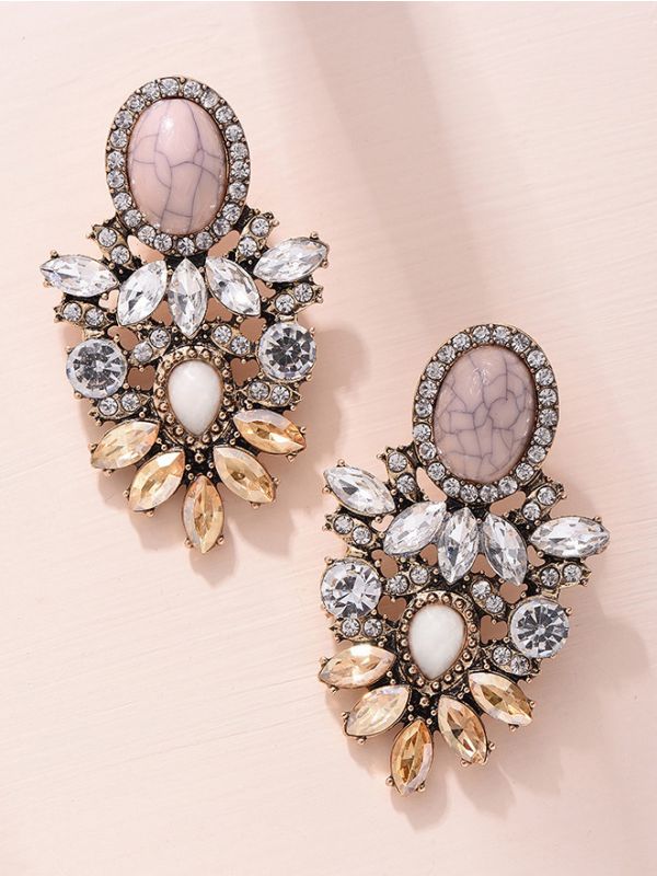 The Royal Affair Studded Dazzling Earrings 