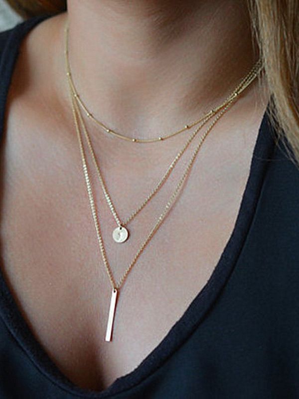 Forever upping the style game, multilayered dainty necklace