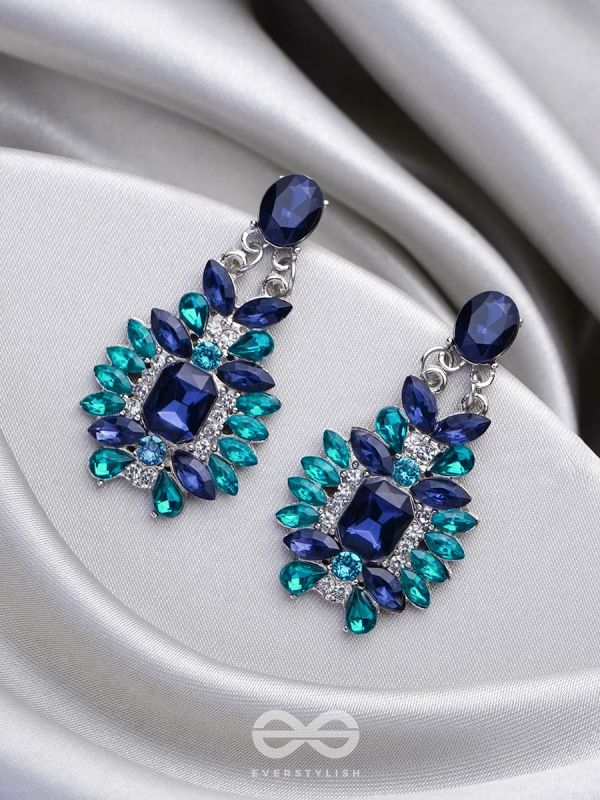 Druzy Agate Jewellery Set Dark Blue Set of Earring and Ring Crystal  Accesories  Shubhanjali  Care for Your Mind Body  Soul