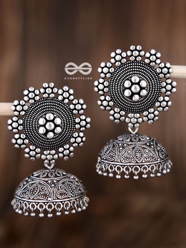 The Intricate Sun Jhumkas - Premium Statement Earrings