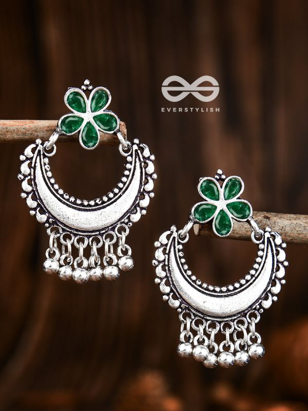 The Floral Moon - Emerald Green - The Embellished Oxidised Collection