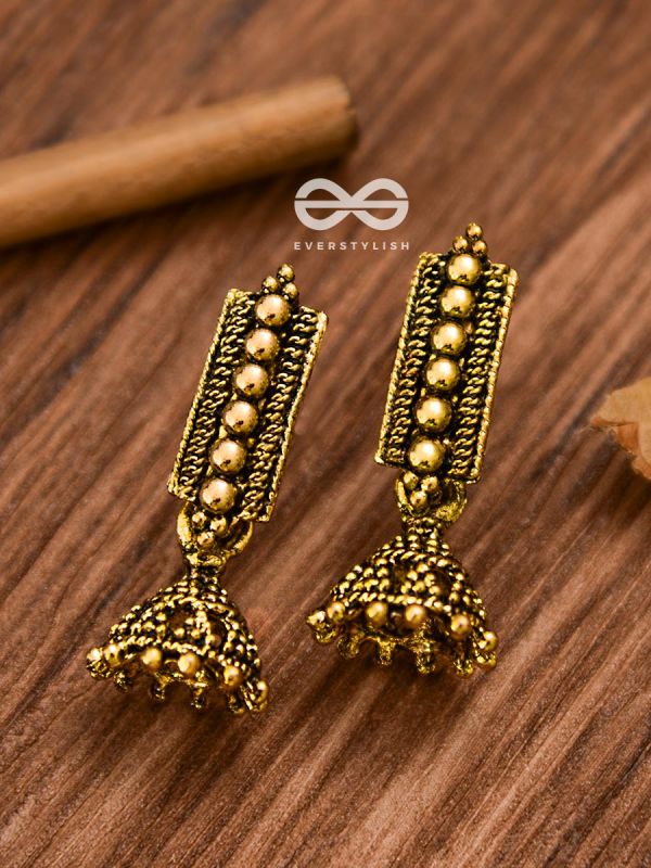 The Bohemian Delight (Golden) - Tiny Trinket Earrings